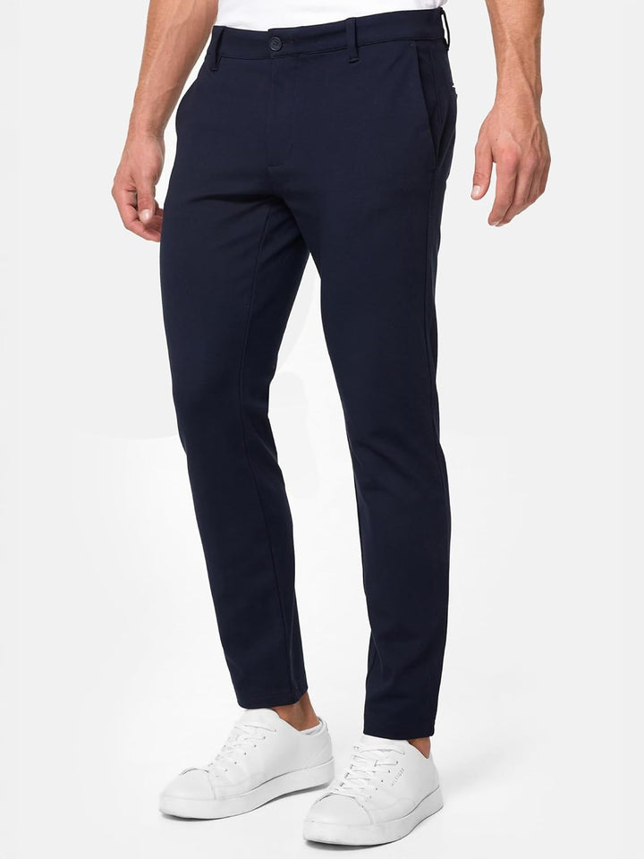 Indicode Herren Rodekro Performance Pants | Chinohose Herrenhose Super Stretch Stoffhose Bequeme Bus