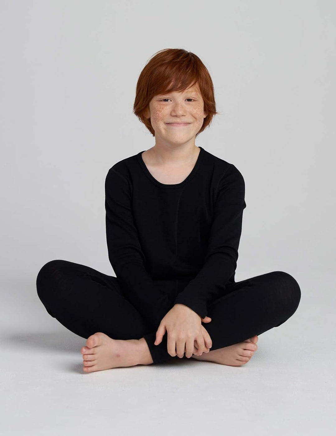 LAPASA Kinder 100% Merinowolle Thermounterhemd Unterhosen, Premium Merino Wolle Warme Thermounterwäs