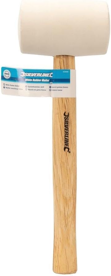 Silverline 196552 Gummihammer, weiss 907 g