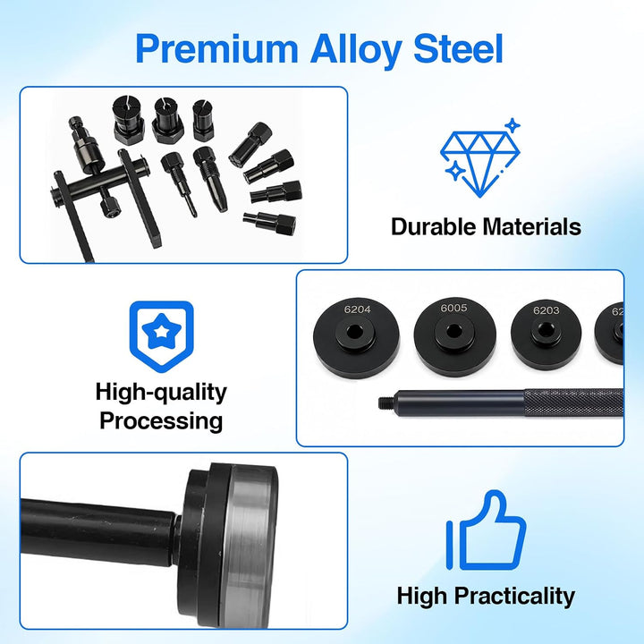 16PCS Fahrrad Innenlager Abzieher mit Zweiarmigem Abzieher Sackloch Innen Lagerabzieher Radlager Abz