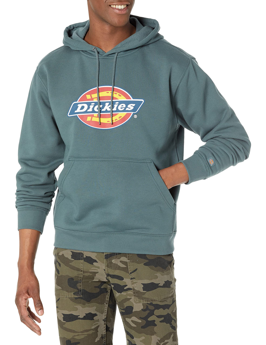 CHEROKEE Herren Dickies Herren Tricolor DWR Pullover Fleece Kapuzenpullover L Grosse Grössen Tall Li