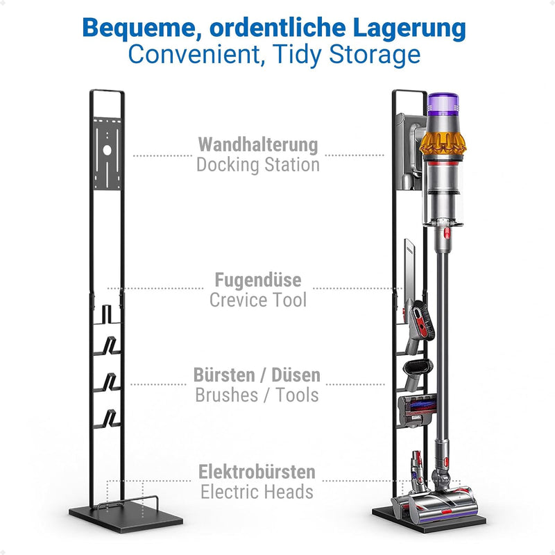 ecooe Staubsauger Ständer Kompatibel für Dyson V15s V15 V12 V11 V10 V8 V7 V6, Staubsaugerhalterung f