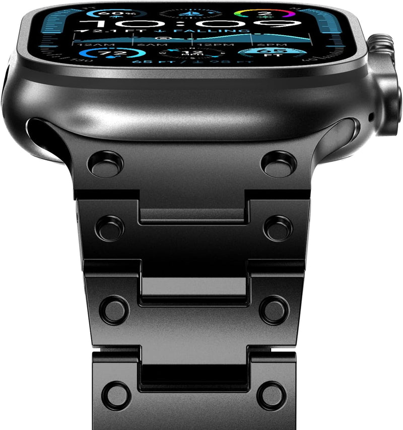 NewWays Metallband Kompatibel mit Apple Watch Armband 38mm 40mm 41mm,Edelstahl Gliederband Ersatzarm