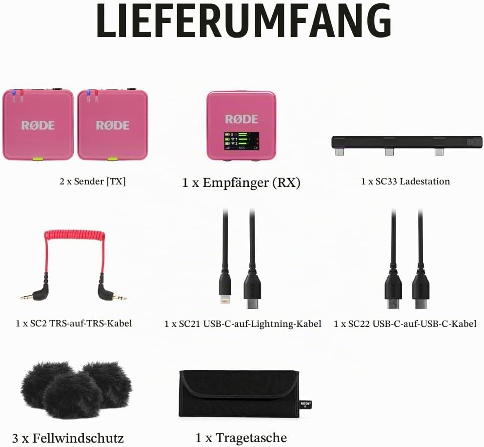 RØDE Wireless GO (Gen 3) – Kompakter kabelloser Mikrofon – Kristallklarer Klang, 32-Bit Float Aufnah
