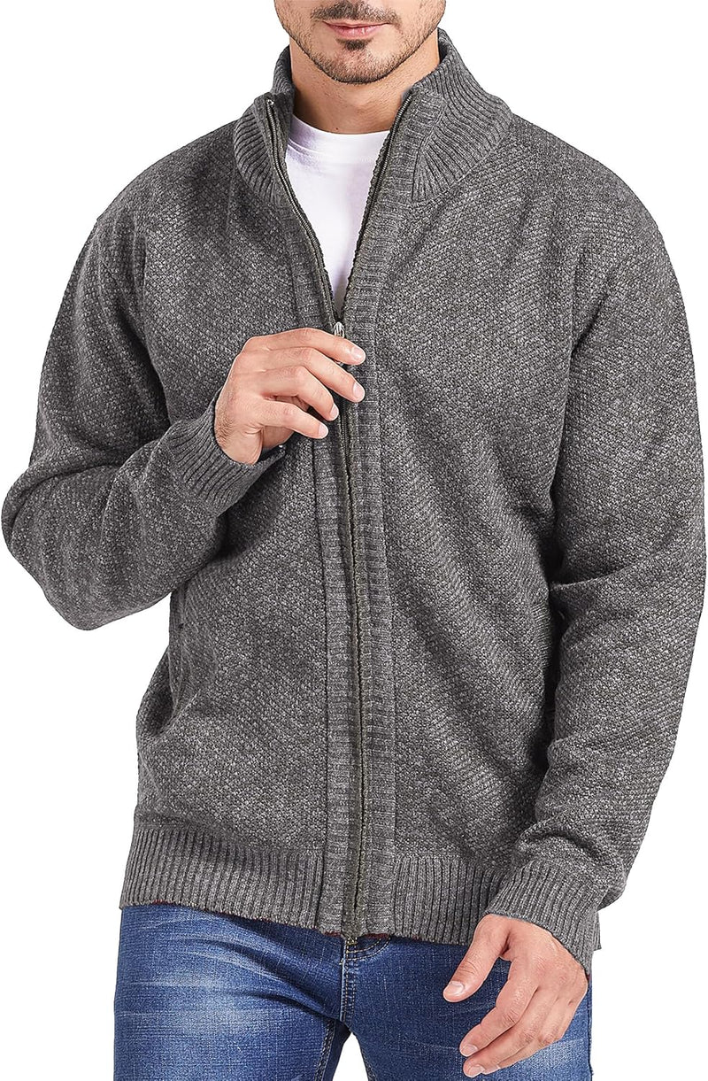 GLESTORE Strickjacken für Herren Strickjacke Cardigan Trachtenjacke Herren Fleecejacke Winter Herren