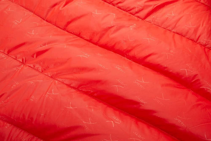 Yeti Vib 250 +5 Grad - Daunenschlafsack Schwarz/Rot XL/LI, Schwarz/Rot XL/LI