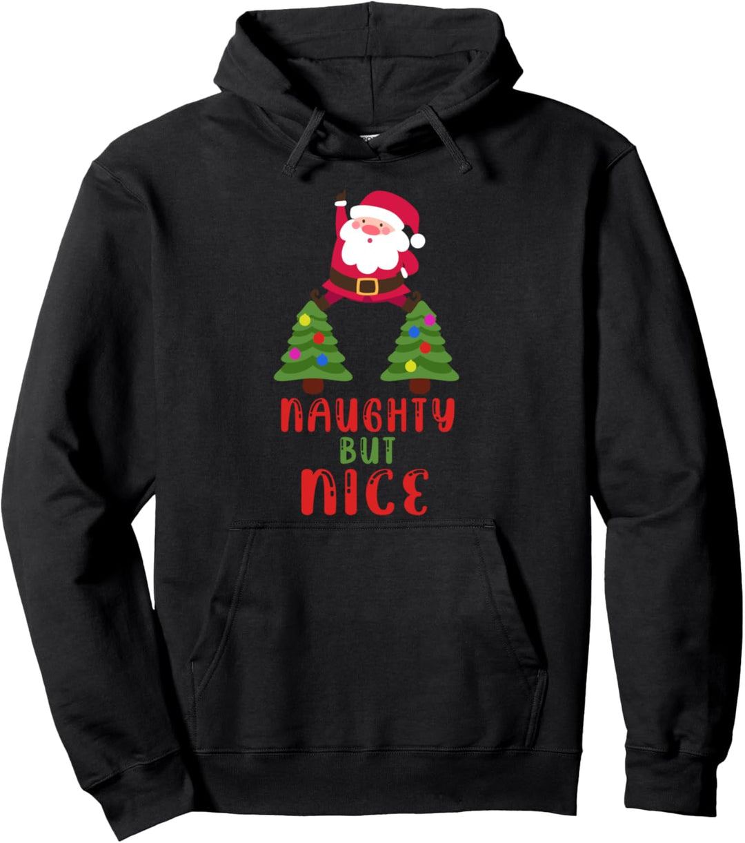 Spagat Weihnachtsmann Weihnachten Weihnachtsbaum Geschenk Pullover Hoodie