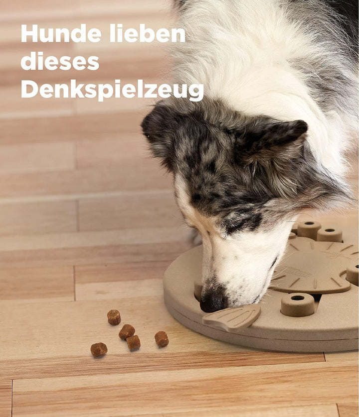 Outward Hound Nina Ottosson Dog Worker - Interaktives Hundespielzeug für Leckerlis - Hellbraun Level