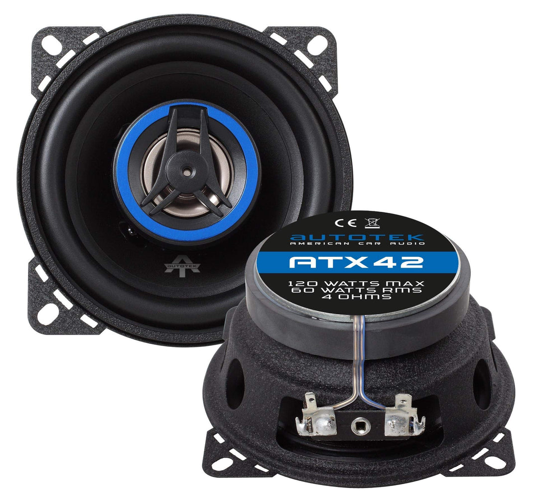 Autotek ATX 42 2-Wege Koaxial-Einbaulautsprecher 120W Inhalt: 1St.