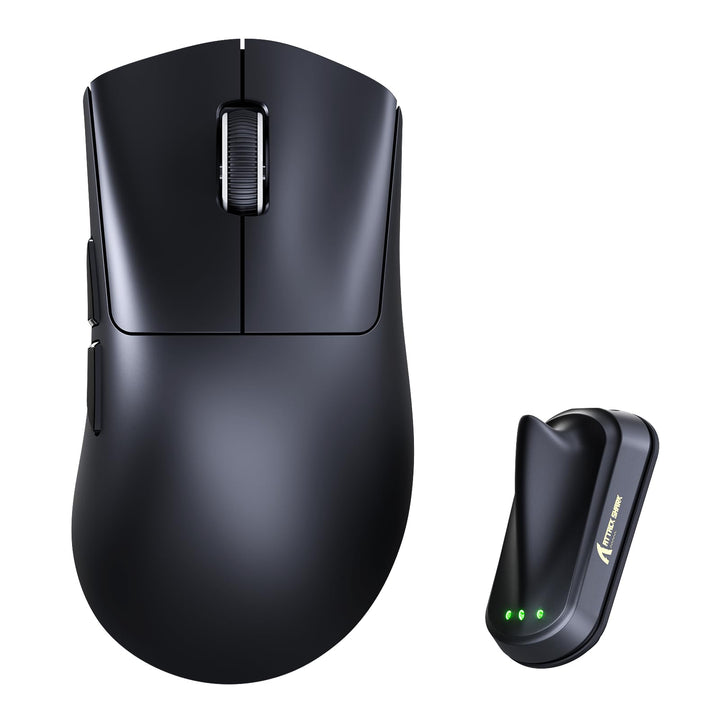 ATTACK SHARK V8 8000Hz Kabellose Gaming-Maus, Nordic 54L15 Chip, PAW3950MAX Sensor, 42000 DPI, 20000
