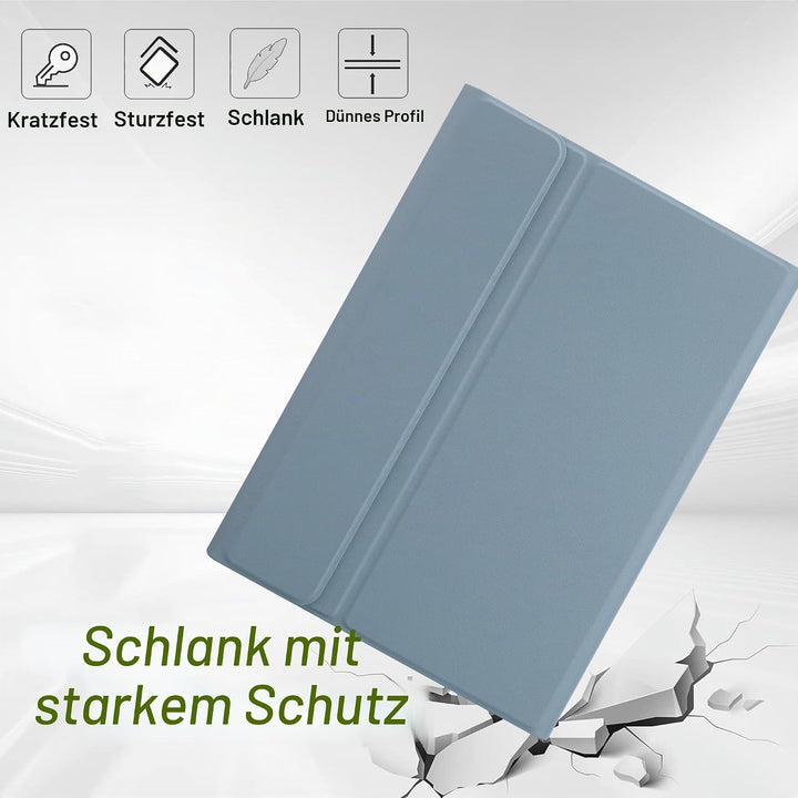 Tastatur mit Hülle für Samsung Galaxy Tab S 10 Lite &amp; S10 FE &amp; S9 FE, TPU Rückseite Hülle mit Magnet