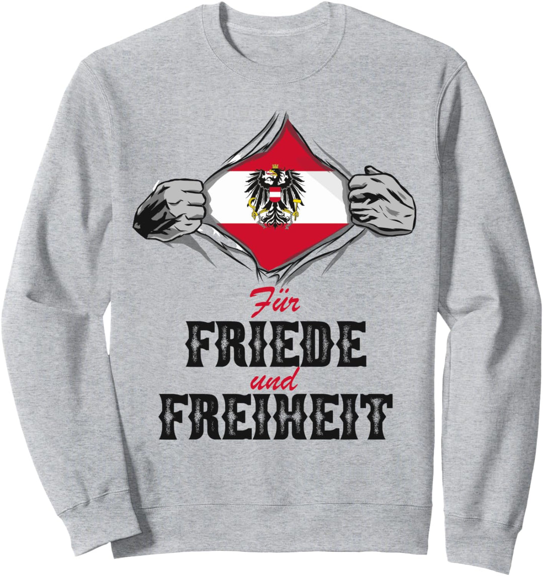 Friede Freiheit Österreich - Patriot Österreich Wappen Sweatshirt