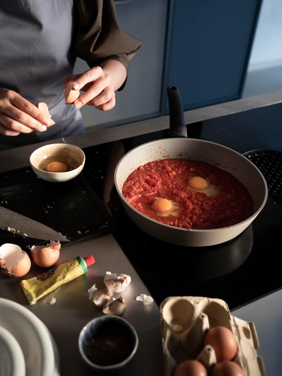 Fissler Ceratal® Evo Comfort Pfannen-Set 2-teilig (24 + 28 cm, Warmgrau) – Made in Germany, Keramikp