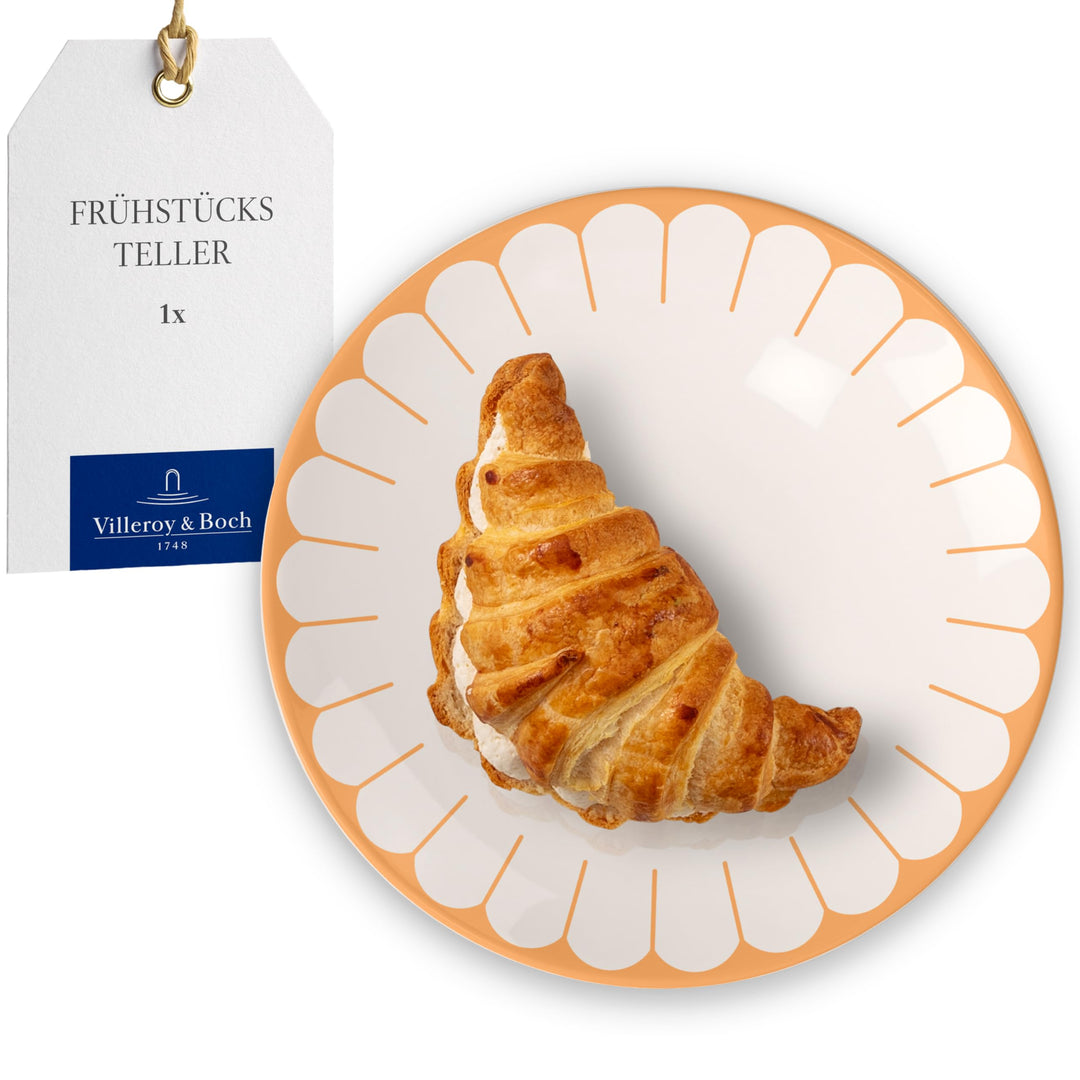 Villeroy &amp; Boch - Fleur soleil Frühstücksteller Gelb, Spülmaschinenfest, Mikrowellensicher, Dessertt