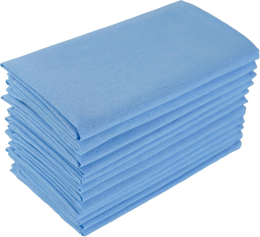 weich Polyester -Leinen gemischt Abendessen Cloth Servietten, 12 Stück (40 x 40 cm), für Veranstaltu