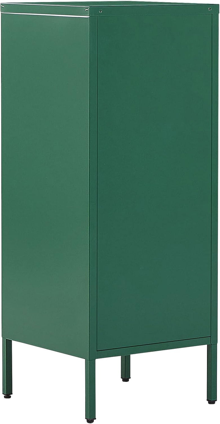 Aktenschrank mit 2 Türen 4 Ablagefächern Stahl grün Industrie Stil Huron