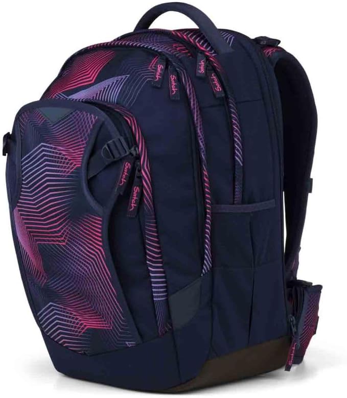 Satch Match Plus Schulrucksack Set 3tlg. inkl. Schlamperbox und Sportbeutel (Seismic PinK), Seismic