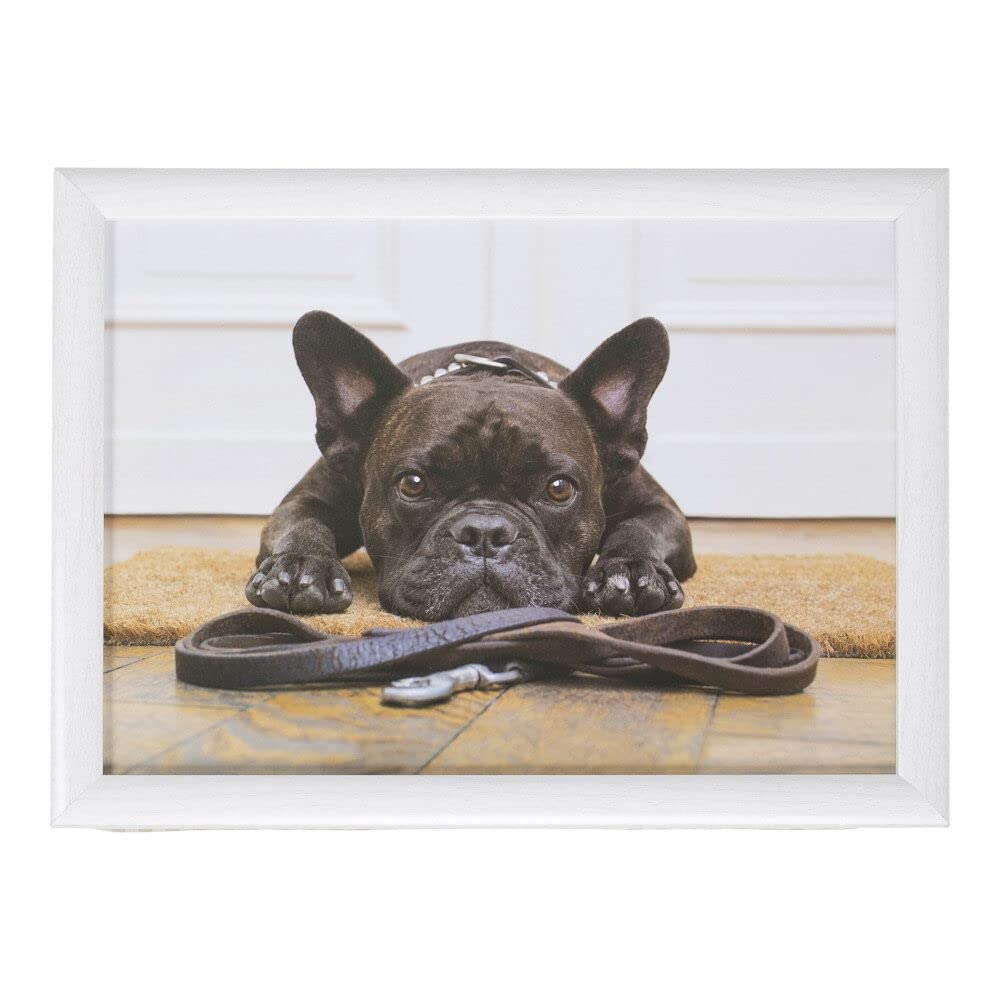 Mars & More - Knietablett, Tablett - französische Bulldogge - Masse (LxBXH): 43 x 33 x 7 cm