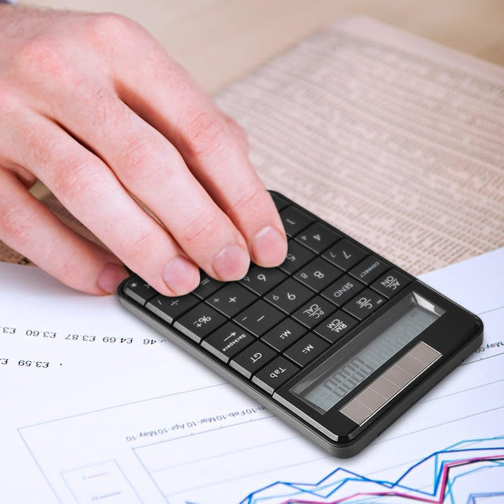 VBESTLIFE 2.4G USB Wireless 2 In 1 29 Tasten numerische Tastatur,Tastatur &amp; Taschenrechner mit LCD D