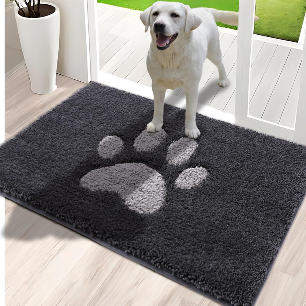 Schmutzfangmatte für Innenbereich 80 x 120 cm, rutschfeste waschbare Matte, niedriges Profil Innentü