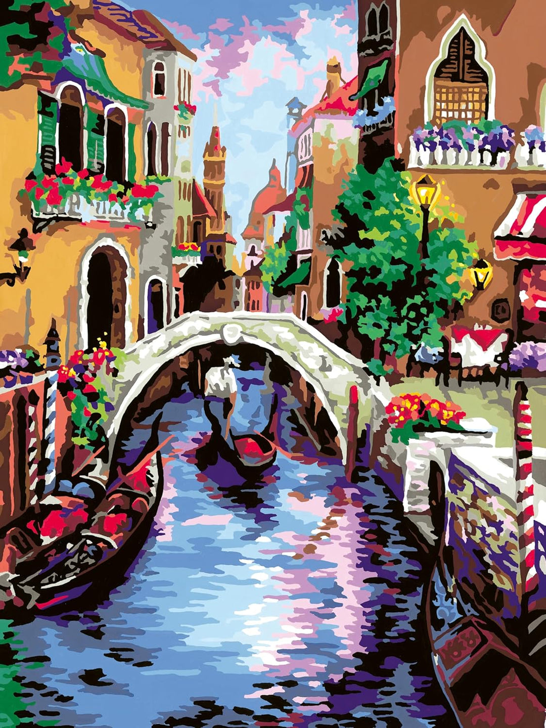 Ravensburger CreArt 25964 - Zauberhaftes Venedig - Malen nach Zahlen Erwachsene, DIY Malset mit Pins