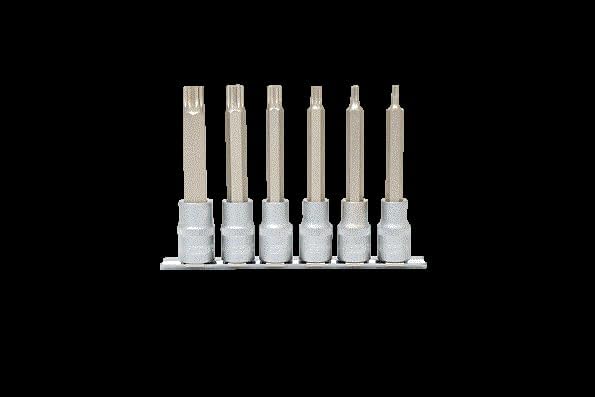 KS Tools 911.1358 1/2" Bit-Stecknuss-Satz XZN, lang, 6-tlg., M5-M14