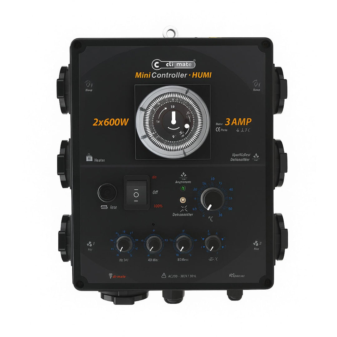 Weedness Cli-Mate Mini Humi Controller 2x600W + 3A - Klimasteuerung Grow Anbau Indoor Lüfter Box Con