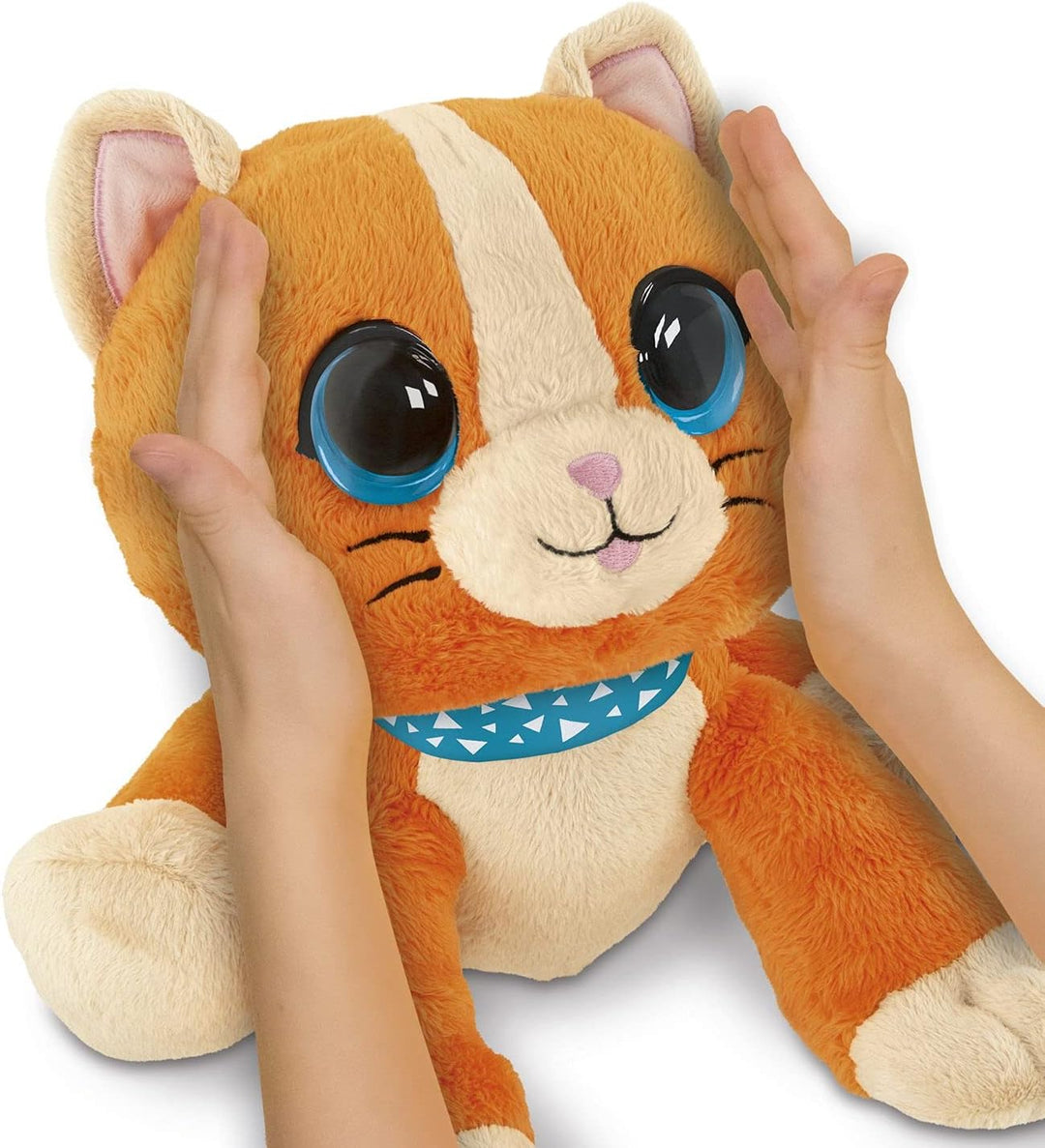 Chicco - Süsse Katze Kuckuckuck, interaktives Plüschtier 2in1, Farbe Orange, 0001077010000