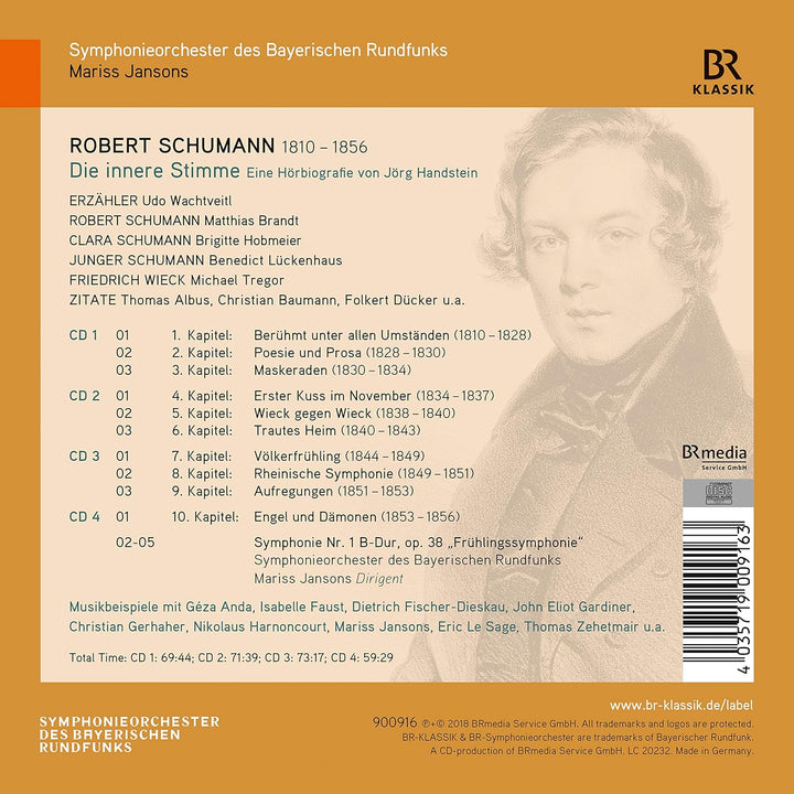 Robert Schumann - Die Innere Stimme (Hörbiografie), Audio-CD