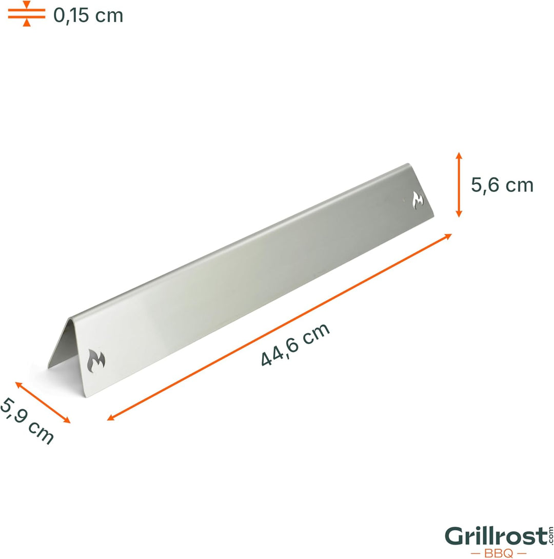 Grillrost.com Das Original Edelstahl Aromaschienen für Weber Genesis I - 300er Baureihe ab 2011 - Re