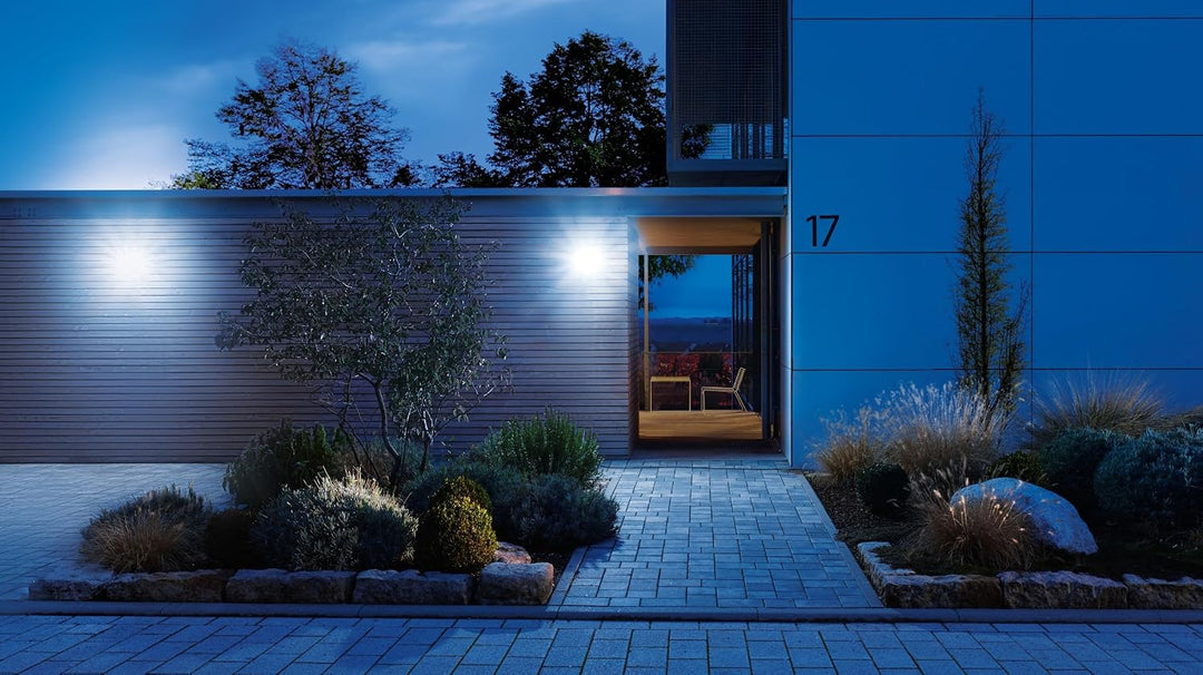 Steinel LED-Strahler XLED Home 2 S Schwarz, Flutlicht, voll schwenkbar, 13,7 W, 180° Mit Bewegungsme