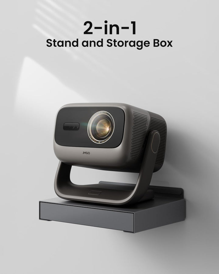 JmGO Projektor Wandhalterung mit Kabelmanagement und Aufbewahrungsbox, 2-in-1 Wandhalter für N3 Ulti