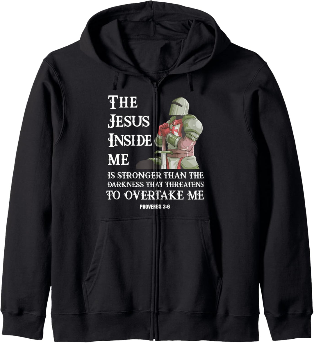 Tempelritter Christen Templer Bibel Proverbs Christliches Kapuzenjacke