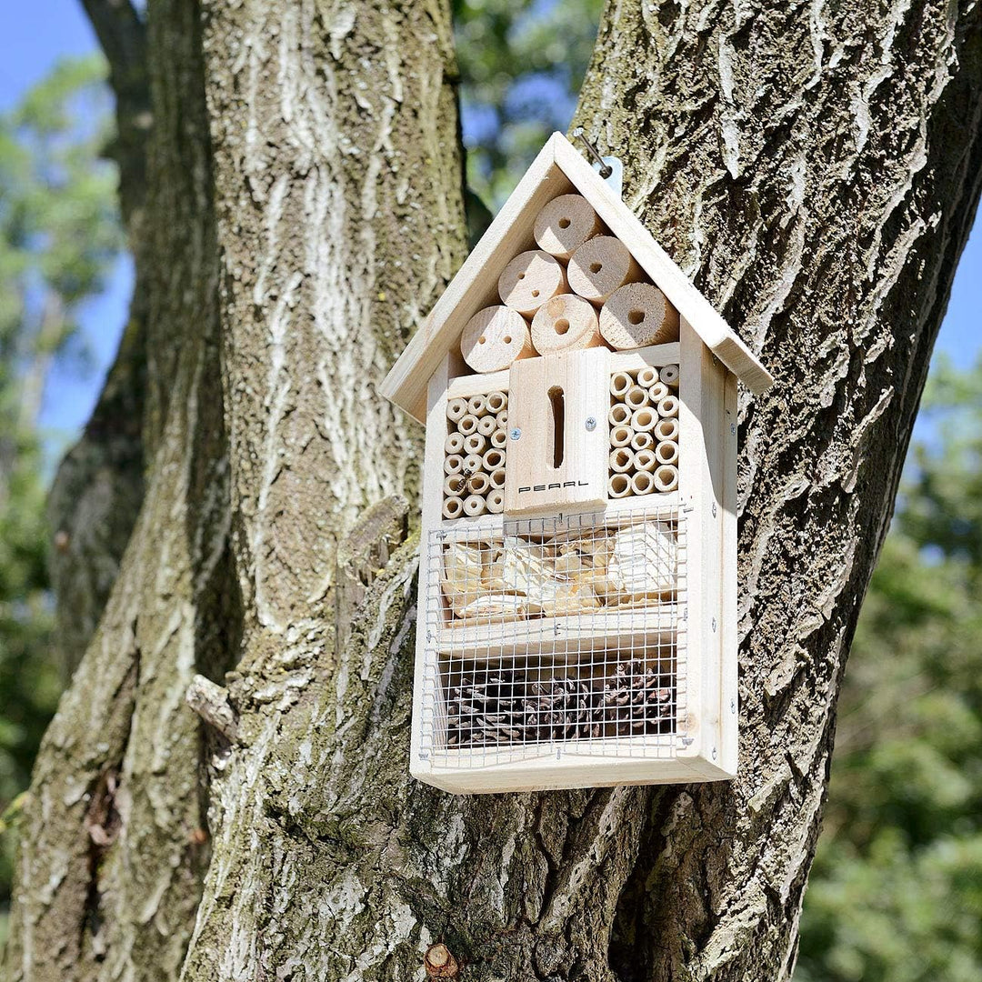 PEARL Insektenhotel Bastelset: 2er-Set Insektenhotel-Bausätze, Nisthilfe und Schutz für Nützlinge (I