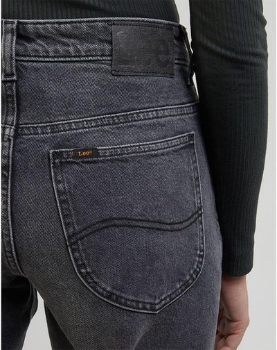 Lee Damen Rider Jeans 32W / 33L Schwarz, 32W / 33L Schwarz