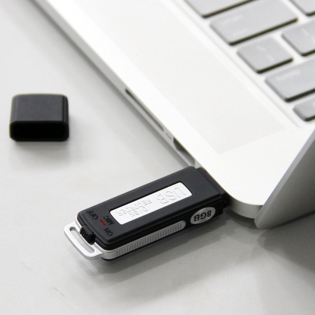 SMARTEX | Digital Diktiergerät Mini Voice Recorder mit 8GB / 150 Stunden USB Audio - Mikrofon, Voice