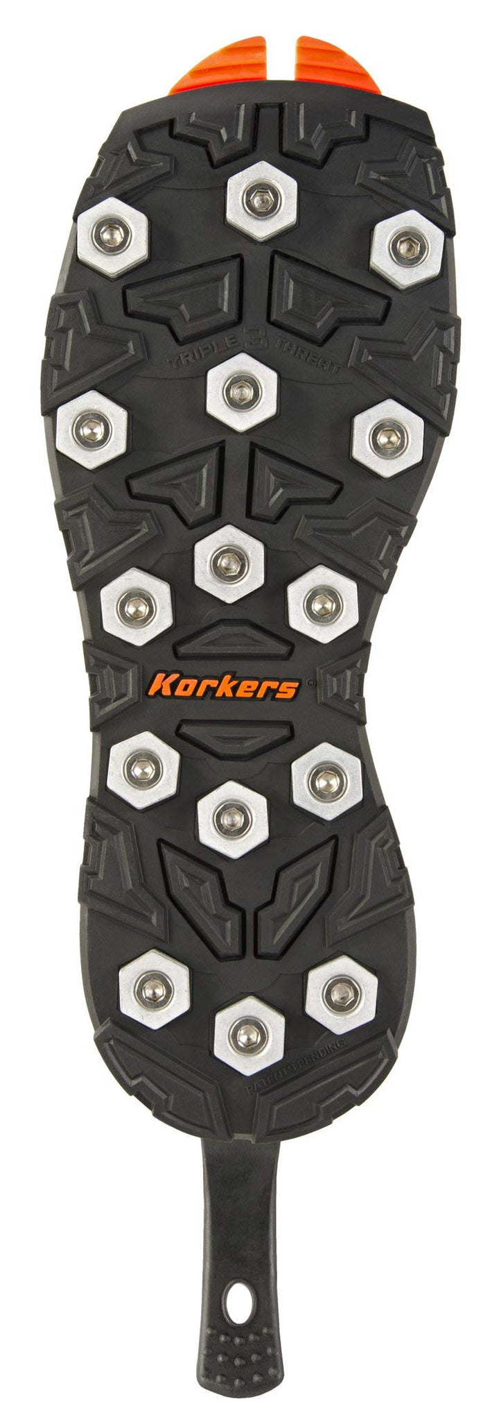 Korkers OmniTrax v3.0 Interchangeable Sole - Triple Threat Aluminum Hex Disc 10, 10