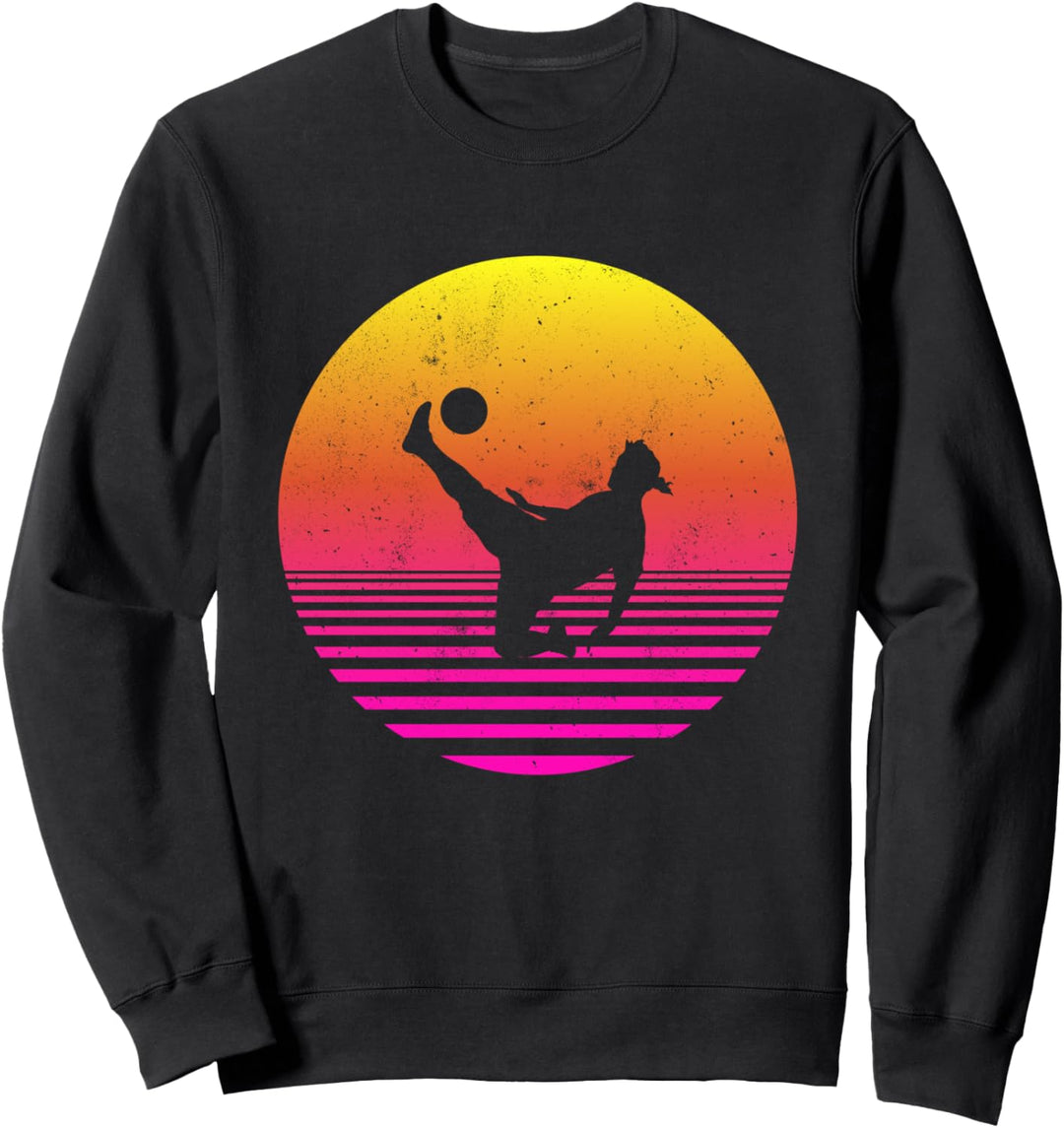 Fussballspieler Vintage Retro Sweatshirt