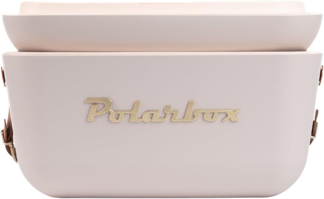 Retro Kühltasche mit Lederband 20 Liter - Polarbox - Perle