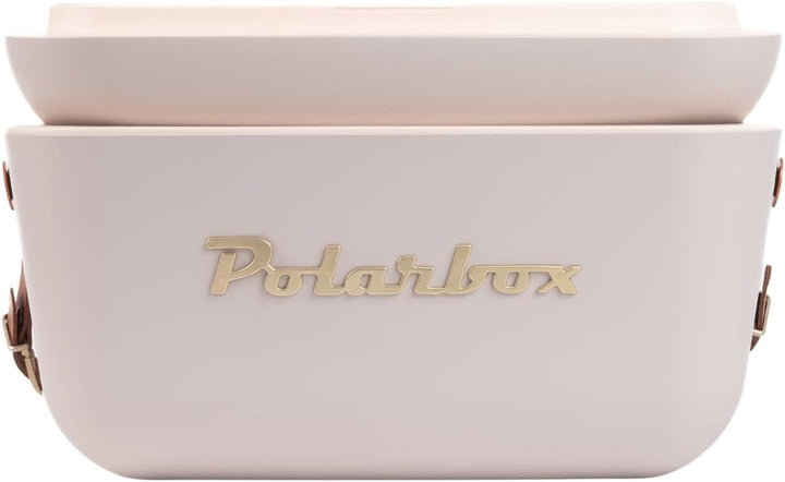 Retro Kühltasche mit Lederband 20 Liter - Polarbox - Perle