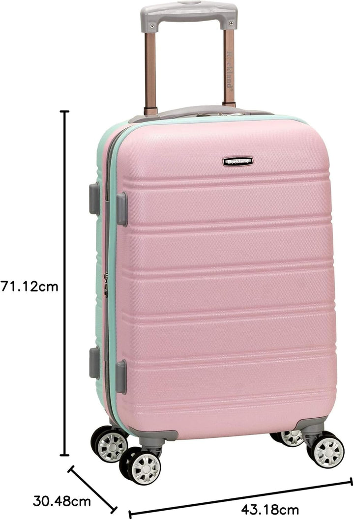 Rockland Melbourne Hardside Erweiterbares Spinner-Rad Gepäck, Minze, 3-Piece Set (20/24/28), Melbour