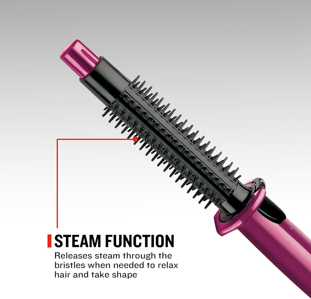 Remington heisse Rundbürste mit Dampf-System CB4N für Wellen, Locken und Volumen, pink/schwarz , 1er