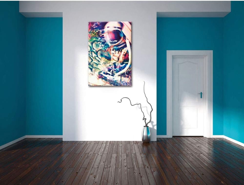 Space trippin Leinwandbild Bild auf Leinwand, XXL riesige Bilder fertig gerahmt mit Keilrahmen, Kuns