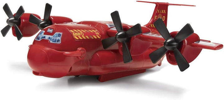 Micro Machines Spielzeugautos Feuerwehr Fracht Flugzeug Spielset mit 1 exklusiven Fahrzeug - Microma