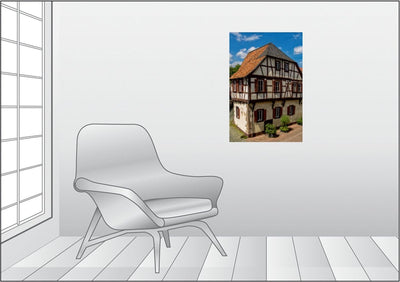 Premium Textil-Leinwand 50 x 75 cm Hoch-Format Bad Kreuznach - Dr. Faust-Haus | Wandbild, HD-Bild au