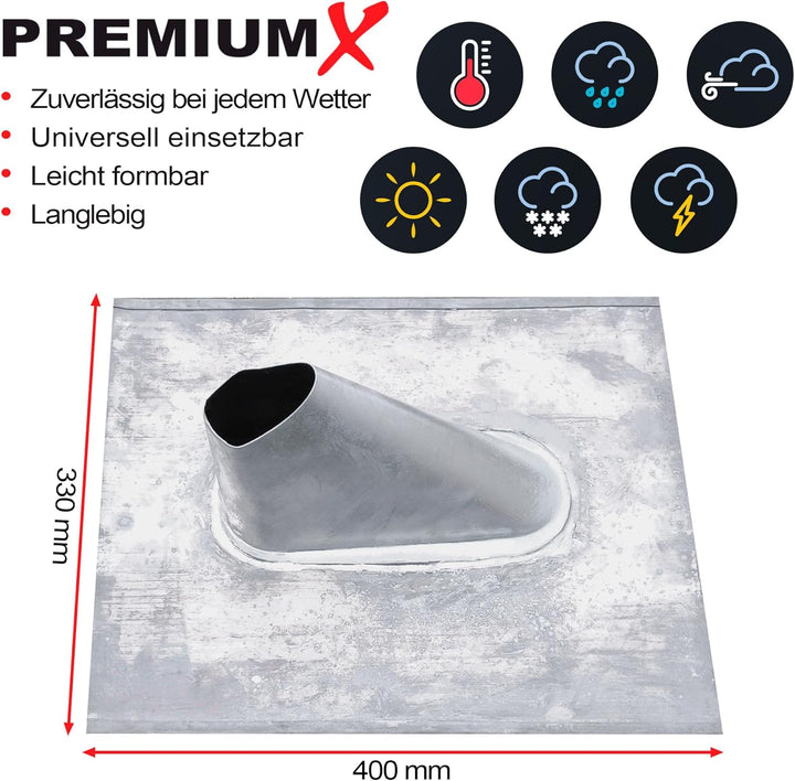 Premium X SAT Dachsparrenhalter Montage-Set Sparrenhalter Dach-Abdichtung | Universal Blei-Abdeckble