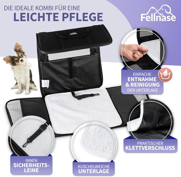 Hundebox Auto Katzen Transporttasche - Das Wohlfühl Hotel für Hund u. Katze - Flugzeug zugelassene H