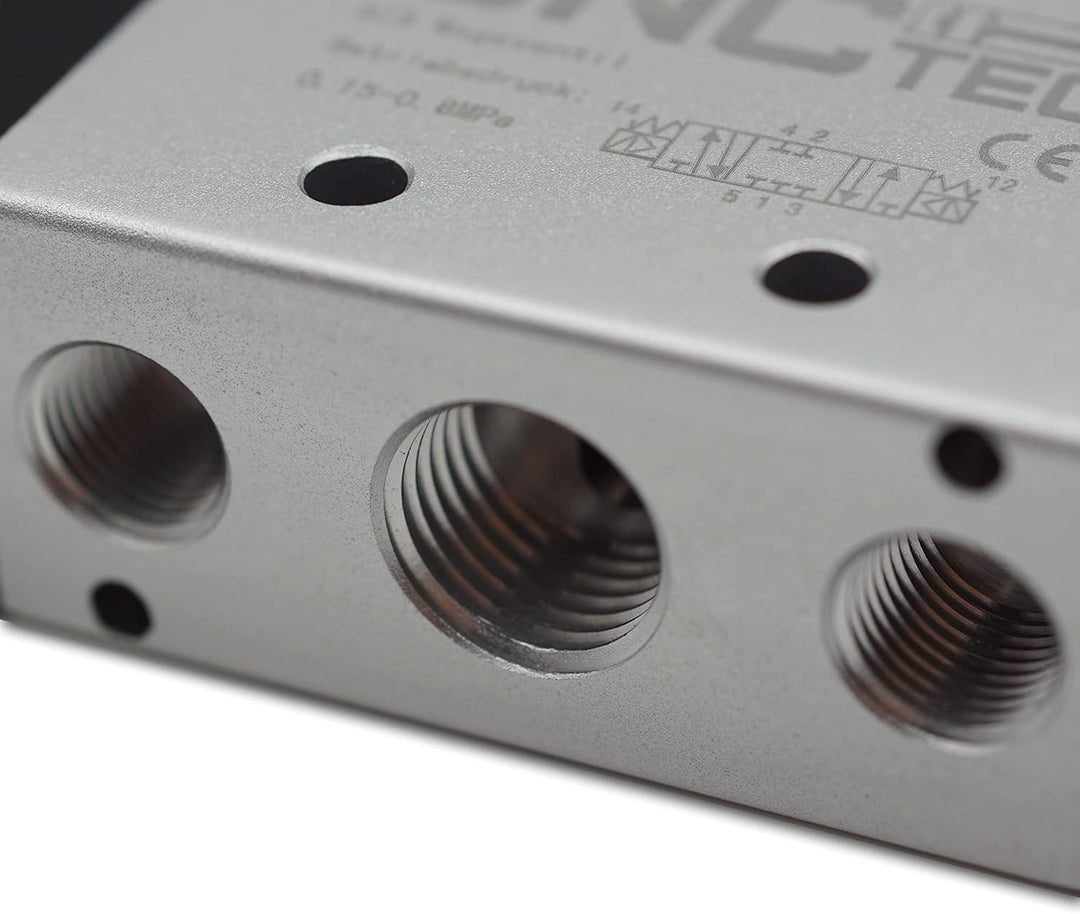 Pneumatik Magnet- Wegeventil 5/3 Wegeventil 1/8" 24 Volt DC (5/3 Wege 1/8" 24 Volt DC) 5/3 Wege 1/8