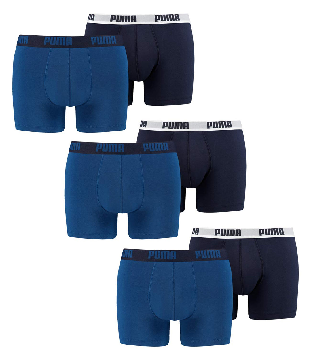 PUMA Herren Boxershorts Unterhosen 521015001 6er Pack, Wäschegrösse:XL, Artikel:True Blue (420)