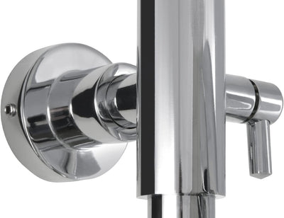'aquaSu® Duschsystem Oblivio mit Thermostat-Armatur | Handbrause: 3-strahlig | Kopfbrause: 1-strahli